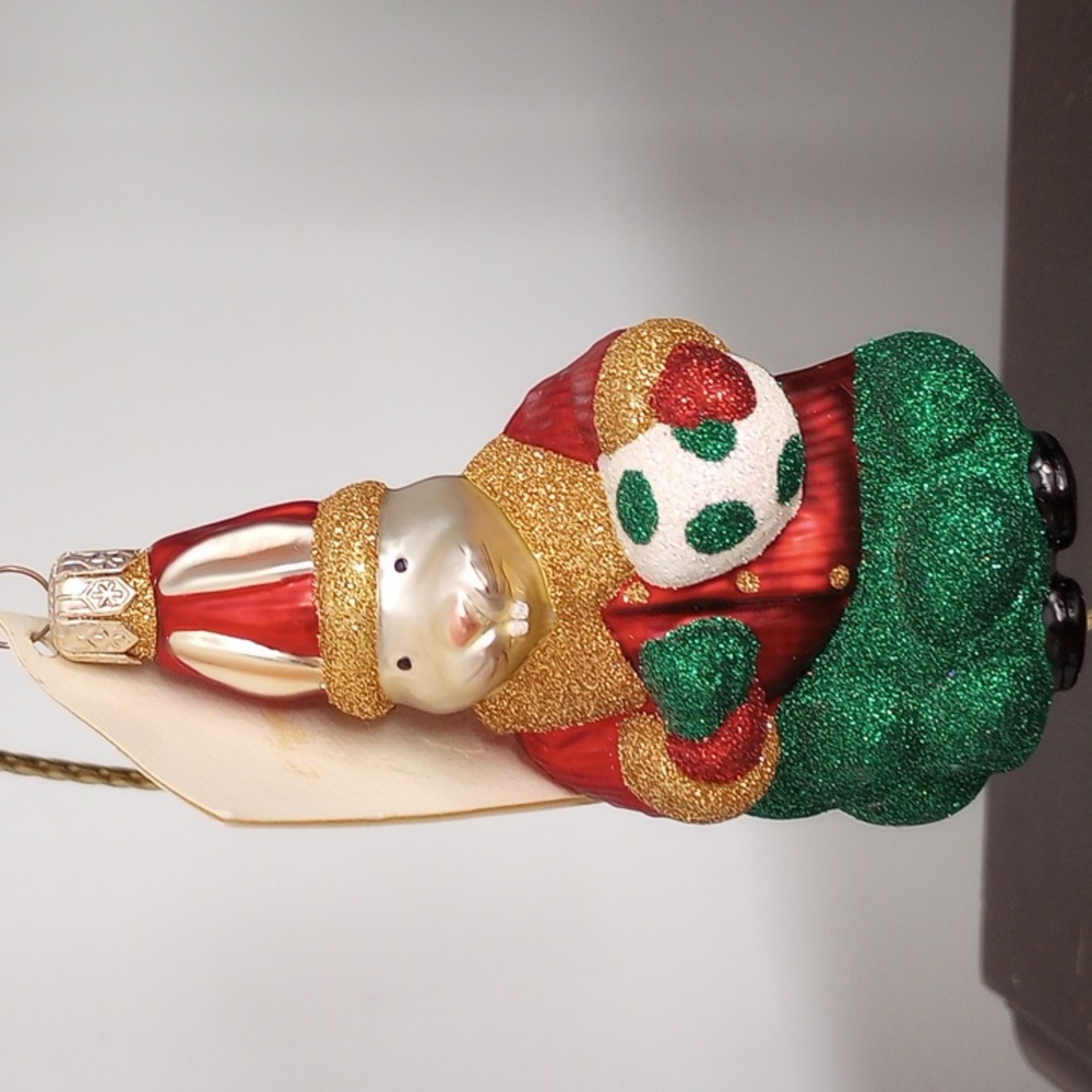 NWT Patricia Breen Christmas Bunny Red Green Egg